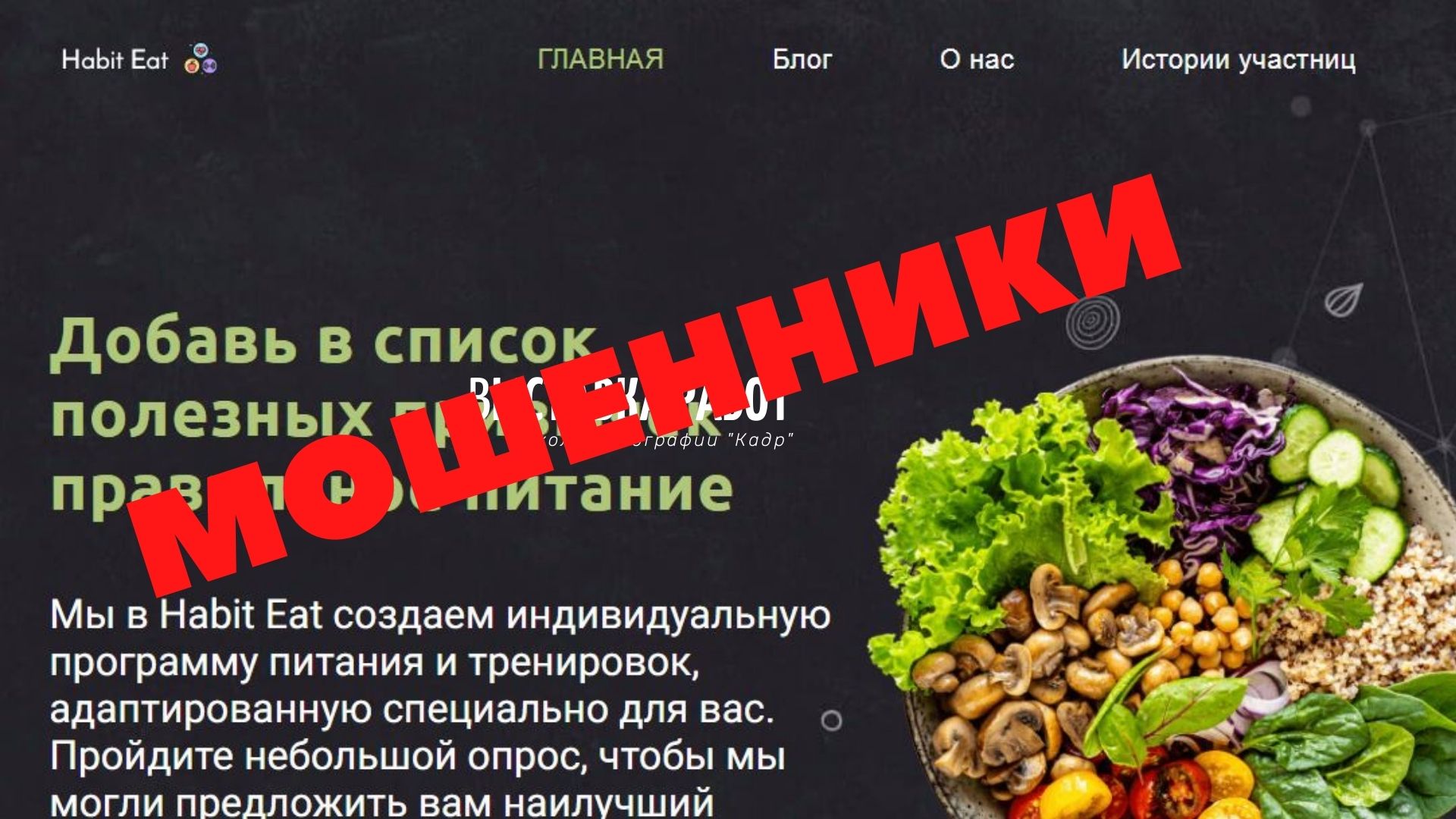 Отзыв о сайте/приложении Habit-eat, мошенники списывают деньги с банковской карты